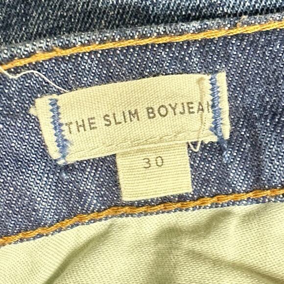 Madewell The Slim Boyjean Jeans Raw Hem Creston Wash Women 30 - Picture 5 of 10